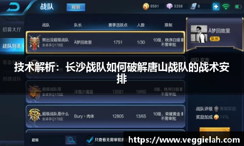 技术解析：长沙战队如何破解唐山战队的战术安排