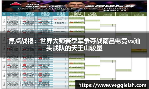 焦点战报：世界大师赛季军争夺战南昌电竞vs汕头战队的天王山较量